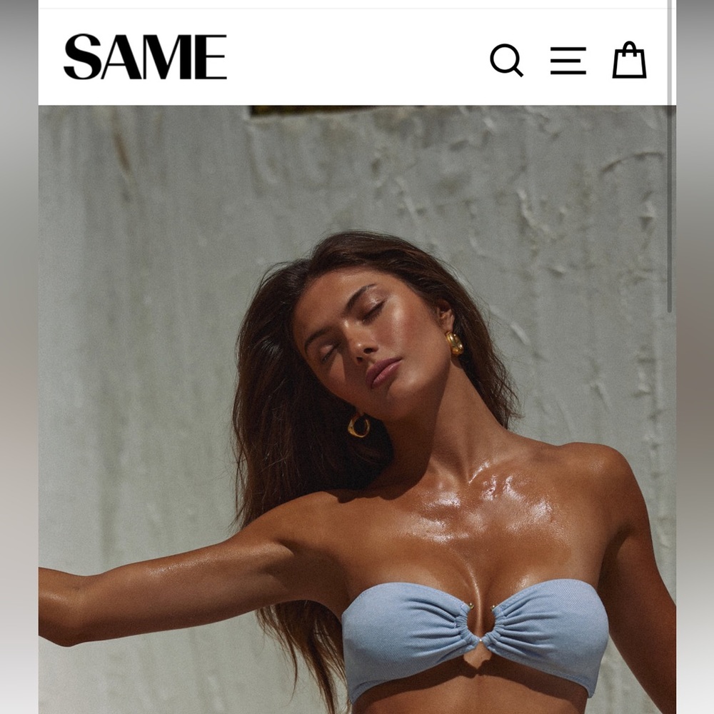 Brand new swim top and bottoms (price for both )